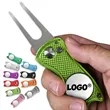 Foldable Golf Divot Repair Tool with Ball Marker In Stock | https://www.bestnamebadges.com