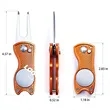 Foldable Golf Divot Repair Tool with Ball Marker In Stock | https://www.bestnamebadges.com
