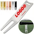 Green Fork Creative Metal Golf Ball Divot In Stock | https://www.bestnamebadges.com