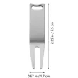 Green Fork Creative Metal Golf Ball Divot In Stock | https://www.bestnamebadges.com