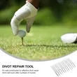 Green Fork Creative Metal Golf Ball Divot In Stock | https://www.bestnamebadges.com