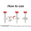 Adjustable Golf Tee with Alignment Aid In Stock | https://www.bestnamebadges.com