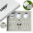 Personalized Gift Set with Golf Tee Putting Green Fork | https://www.bestnamebadges.com