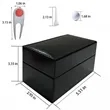 Luxury Golf Gift Set with Leather Box Ball and Tee  | https://www.bestnamebadges.com