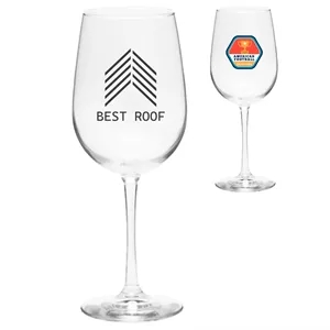 16 oz. Libbey Vina Tall Glasses W/ Custom Logo | https://www.bestnamebadges.com