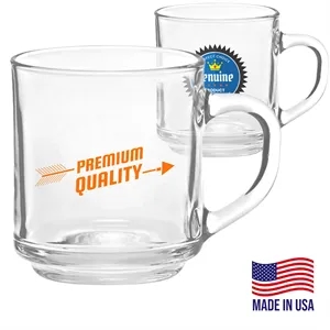 10 oz. ARC Handy Glass Custom Coffee Mugs | https://www.bestnamebadges.com