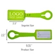 Rectangular Silicone Luggage Tag | https://www.bestnamebadges.com