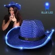 Sequin Cowboy Hat with Black Band | https://www.bestnamebadges.com