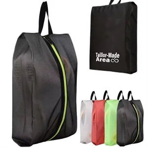 Portable Waterproof Black Large Capacity Travel Shoe Bag
