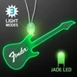 LED Acrylic Guitar Necklace | https://www.bestnamebadges.com