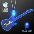 LED Acrylic Guitar Necklace | https://www.bestnamebadges.com