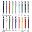 Custom Rubber Coated Stylus Ballpoint Pen | https://www.bestnamebadges.com