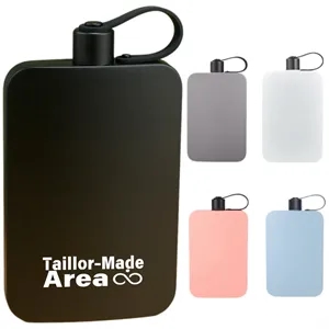 17Oz. Stainless Steel Portable Black Flask Bottle