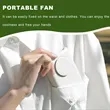 Portable Mini Neck Rechargeable Handheld with Waist Clip Fan | https://www.bestnamebadges.com