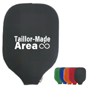 Durable Neoprene Pickleball Paddle Covers Black Storage Bag