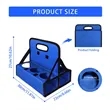 Foldable Reusable Carrier Black Base Cup Holder Handbag | https://www.bestnamebadges.com
