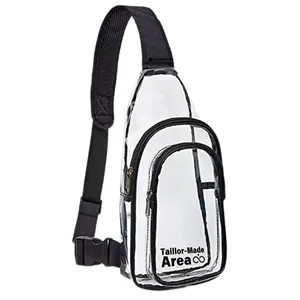 Stadium Approved PVC Crossbody Clear Sling Bag Backpack