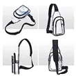 Stadium Approved PVC Crossbody Clear Sling Bag Backpack | https://www.bestnamebadges.com