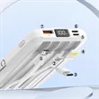 10000mAh 4 Built Cable Portable Charger Wireless Power Bank | https://www.bestnamebadges.com