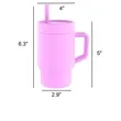 In Stock Custom Silicone Travel Mug With Handle And Straw | https://www.bestnamebadges.com