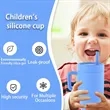 In Stock Custom Silicone Travel Mug With Handle And Straw | https://www.bestnamebadges.com