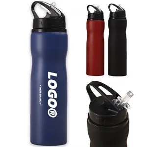 In Stock Custom Stainless Steel Sports Bottle With Straw Lid