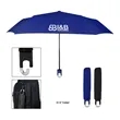 38" Arc Clipper Compact Telescopic Umbrella | https://www.bestnamebadges.com