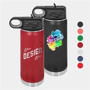 20 oz Polar Camel® Stainless Steel Insulated Water Bottle | https://www.bestnamebadges.com