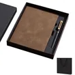 A5 Faux Leather Notebook Gift Set Custom Logo | https://www.bestnamebadges.com