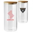 44 oz. Storage Jars with Bamboo Lids | https://www.bestnamebadges.com