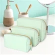 Portable PU Leather Makeup Bag | https://www.bestnamebadges.com