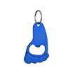 Custom Foot Shaped Bottle Opener Keychain | https://www.bestnamebadges.com