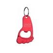 Custom Foot Shaped Bottle Opener Keychain | https://www.bestnamebadges.com