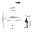 Auto Open Clear Umbrella | https://www.bestnamebadges.com