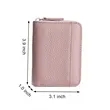 Multifunction Zippered Leather Organ Purse Coin Pouch | https://www.bestnamebadges.com