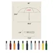 Customizable 8-Rib Automatic Dual-Use Umbrella | https://www.bestnamebadges.com