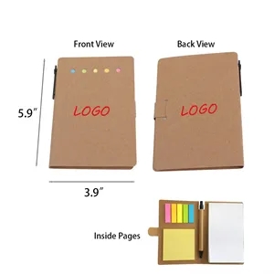 5.9" x 3.9" Customizable Kraft Notebook Set