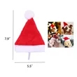 7.9" x 5.5" Mini Cute Pet Christmas Hat | https://www.bestnamebadges.com