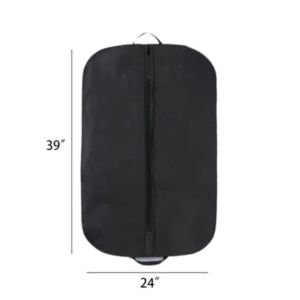 Non Woven Dustproof Garment Bag 39 by 24 Inch Zippered