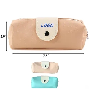 Multi-Color PU Snap Pen Case