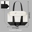 Custom Two Tone Cotton Canvas Tote Bags | https://www.bestnamebadges.com