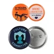 Round Custom Metal Pin Back Button Badge | https://www.bestnamebadges.com