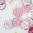 Round Custom Metal Pin Back Button Badge | https://www.bestnamebadges.com