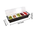 Six Grids Plastic Fruit Salad Platter | https://www.bestnamebadges.com