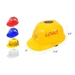 Solar Powered Fan Breathable Construction Helmet | https://www.bestnamebadges.com