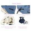 Dual Purpose Drawstring Folding Fisherman's Hat | https://www.bestnamebadges.com