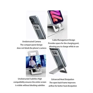 4.5" x 2.3" Portable Aluminum Card Phone Holder