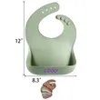 Three-Dimensional Silicone Drooling Baby Bib | https://www.bestnamebadges.com