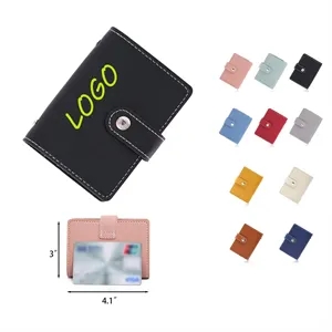 Multi-Slot PU Leather Card Holder