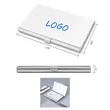 Customizable Aluminum Business Card Holder | https://www.bestnamebadges.com